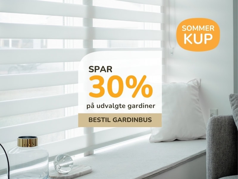 30% på alle duo rullegardiner