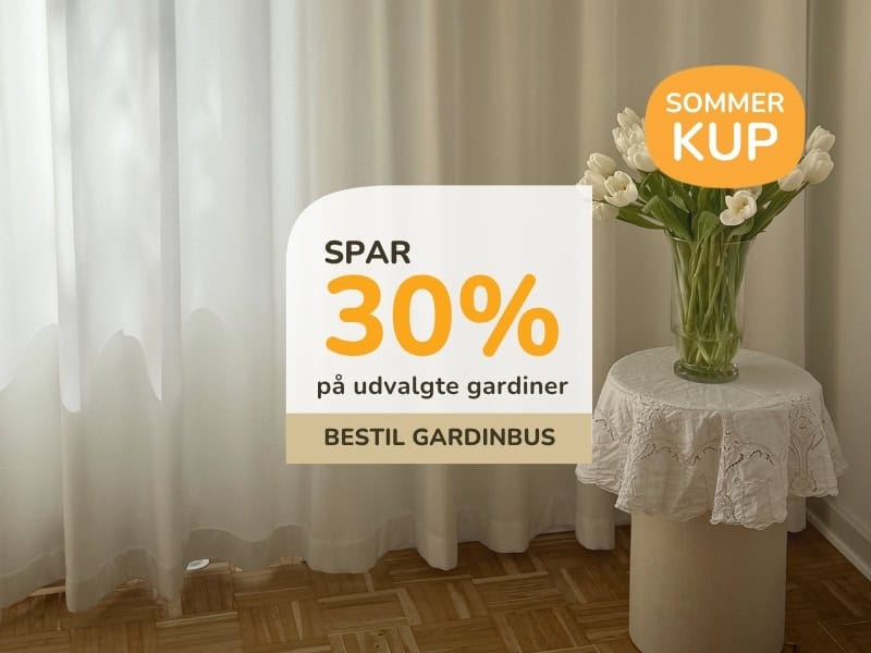 30% på udvalgte gardiner