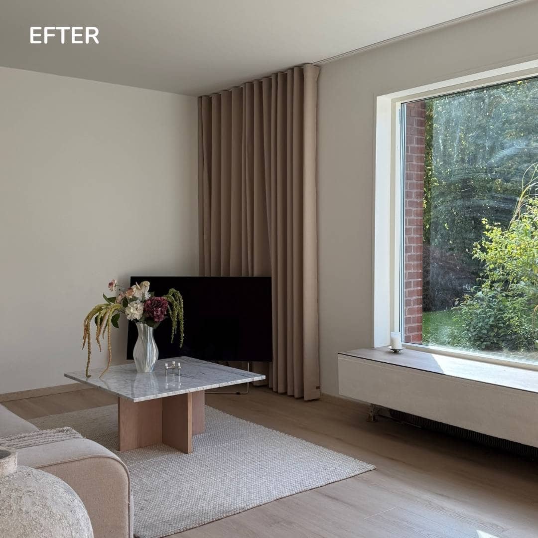 Efter billede af gardiner i stuen