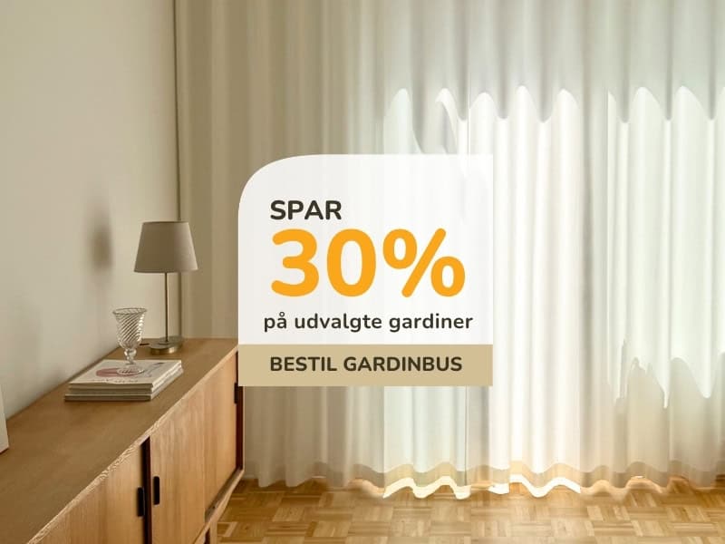 Hvide stofgardiner fra danmarks førende gardinbus