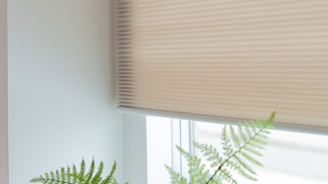 Beige plisségardin